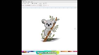 How To Draw A Cartoon Koala 🐨 #shorts #koala #drawing