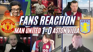 MAN UNITED FANS REACTION TO 1-0 WIN AGAINST ASTON VILLA