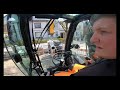 liebherr a918compact erdsauger test mobilbaggerfahrer hamburg gopro cabview