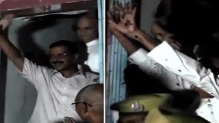 Unidentified men throw ink at Arvind Kejriwal yet again