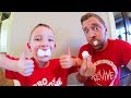 Father & Son CHUBBY BUNNY CHALLENGE! / How Many Marshmallows?!