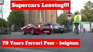 Supercars \u0026 Oldtimers Leaving @ 70 Years Ferrari - Supercars \u0026 Oldtimers Leaving @ 70 Years Ferrari