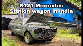 My S123 Mercedes Benz Wagon:  Nardi steering wheel Install