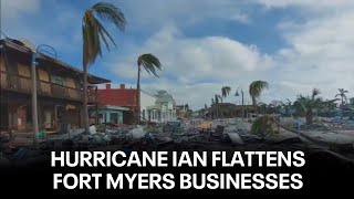 Hurricane Ian flattens Fort Myers businesses