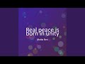 Real peace is born in unity