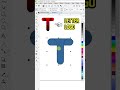 T letter logo design Tutorial.#shorts