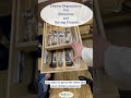 drawer organization for silverware and serving utensils