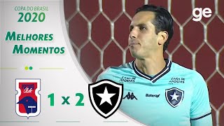 PARANÁ 1 X 2 BOTAFOGO | MELHORES MOMENTOS | 3ª FASE COPA DO BRASIL 2020 | ge.globo