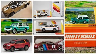 Matchbox Collectors 1975 Range Rover, Hot Wheels RLC BMW M3, DiecastTalk Toyota 4Runner