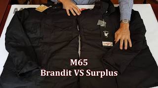 Brandit VS Surplus M65 vijetnamke crna boja