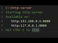 How to Set Up a Local HTTP Server (Node.js)