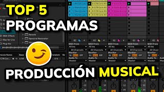 🥇 5 mejores PROGRAMAS para PRODUCCIÓN MUSICAL Gratis y de Pago (2025)