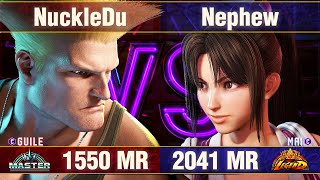 【スト6】ナックルドゥ vs ネフュー (ガイル vs 不知火舞) SF6 NuckleDu vs Nephew (Guile vs Mai)