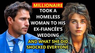 A MILLIONAIRE TOOK A HOMELESS WOMAN TO HIS EX FIANCÉE’S WEDDING, AND WHAT SHE DID SHOCKED EVERYONE