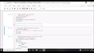 Input with spaces: Competitive Coding with Python