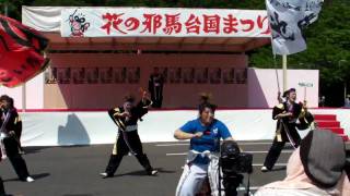 第4回朝倉市民祭【門司地区よさこい連】メイン会場