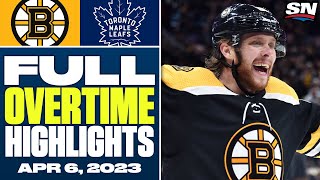 Toronto Maple Leafs vs. Boston Bruins | FULL Overtime Highlights - April 6, 2023