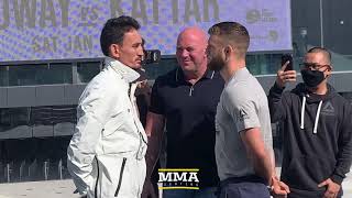UFC Fight Island 7: Max Holloway vs. Calvin Kattar Face Off - MMA Fighting