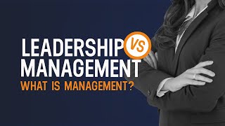 Management Vs Leadership: What Is Management? | Sales Tips #Shorts