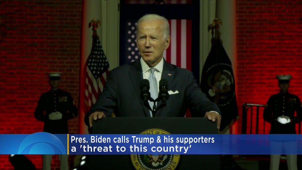 Biden Calls Trump, Supporters “threat To This Country” - YouTube