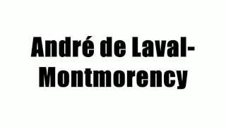 André de Laval-Montmorency