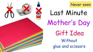 DIY Mother’s Day gift Idea without glue and scissors / Mothers day crafts / how to make mother’s day