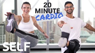 20 Minute Heart-Pumping Cardio Workout - No Equipment With Warm-Up & Cool-Down |