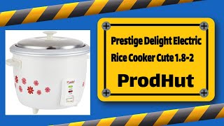 Prestige Delight Electric Rice Cooker Cute 1.8-2 (700 watts) with 2 Aluminium Cooking Pans