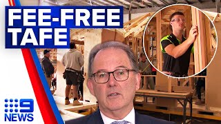 NSW offering 70,000 free TAFE training to combat skills shortages | 9 News Australia