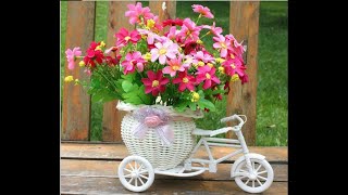 🎯 TRENDING RATTAN BICYCLE FLOWER BASKET UNIQUE 2022 COLLECTIONS  #Shorts