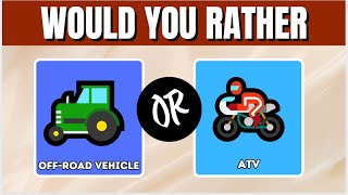 Would You Rather Car and Vehicle Edition #3  | OnlyOddOut | NeedsUnbox | Needs Unbox