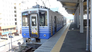 えちぜん鉄道　福井駅　新幹線高架の仮ホーム　2016年