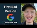 First Bad Version - Leetcode 278 - Binary Search (Python)