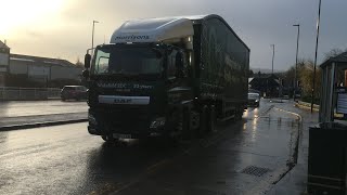 Morrisons PE67 CZM DAF heads up Penistone Road North with a Morrisons Job