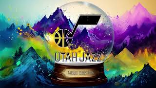 4K Utah Jazz Snow Globe Screensaver Magical Snowing Merry Christmas Winter Background Video