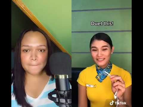 FLIGHT ATTENDANT CHALLENGE WITH JEN BARANGAN TIKTOK - YouTube