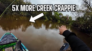 CATCH 5X MORE CREEK CRAPPIE WITH THIS TIP‼️ CREEK CRAPPIE FISHING 2024‼️