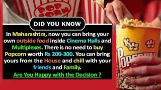 Moviegoers Can Carry Food Into Multiplexes: Maharashtra Government | Good Or Bad Decision?