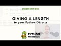Making the len function work on your Python objects