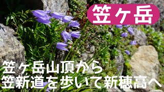 北アルプス縦走Vol.7 笠ヶ岳から笠新道を歩き新穂高温泉へ