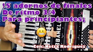 5 adornos de finales 3/4 para principiantes / Netza Rodríguez 🙋🏻‍♂️