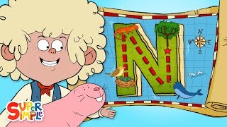 Alphabet Cartoon For Kids - A New Adventure on "N" Island with the ABC Pirates