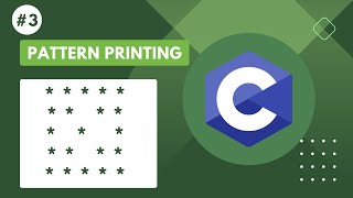 C Programming Tutorial : Mastering Hollow Square Diagonal Printing || Learn C programming language