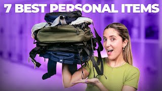 TOP 7 Personal Items for Flying✈️ (that fit under the seat)