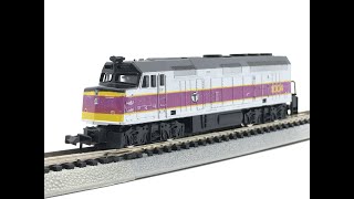 N Scale Model Power MBTA F40PH Diesel Locomotive Demo