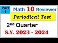 Part 1 Second periodical test mathematics 10 #math10 #polynomials #quarterassessment #test