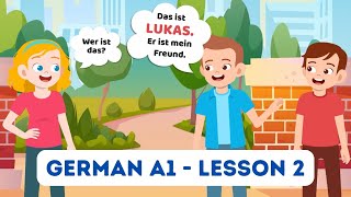 Beginning German A1 Series Conversations and Vocabulary - Lesson 2 - Deutsch A1 Serie