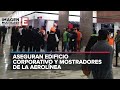 Desalojan a trabajadores de Interjet de espacios ocupados en el AICM