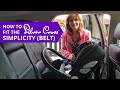 How to fit the Silver Cross Simplicity car seat with a belt - Baby Lady