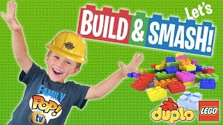LEGO DUPLO Ideas Building - Smashing Lego In Slow Motion | Family Pop TV